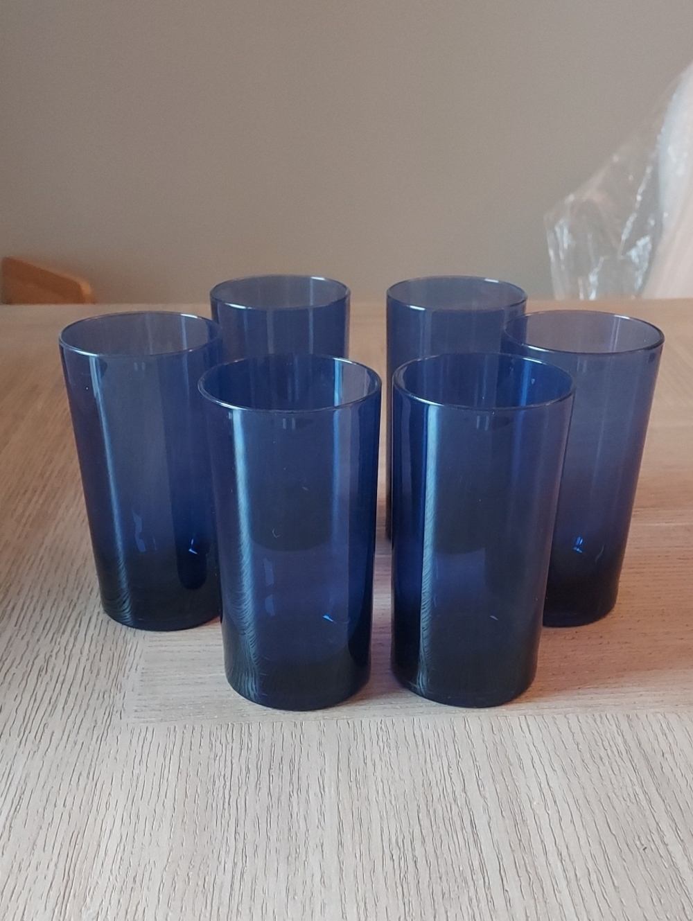 NWOT Set of 6 Blue Tumblers